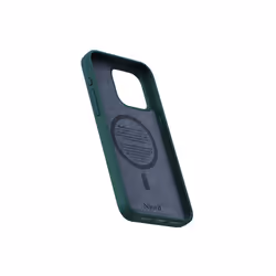 Njord byELEMENTS Salmon Leather Magsafe Case for iPhone 15 Pro Max, Vert