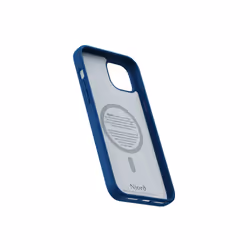 Njord byELEMENTS Suede MagSafe Case for iPhone 15 Plus, Bleu