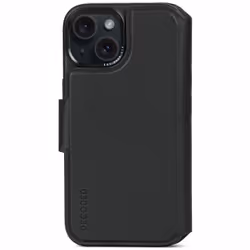 Decoded D24IPO15DW5BK, Étui avec portefeuille, Apple, iPhone 15, 15,5 cm (6.1"), Noir