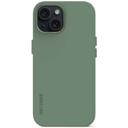 Decoded AntiMicrobial Silicone Backcover iPhone 15 Plus Sage Leaf 6.7" Housse Vert