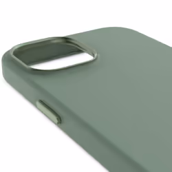 Decoded AntiMicrobial Silicone Backcover iPhone 15 Plus Sage Leaf 6.7" Housse Vert