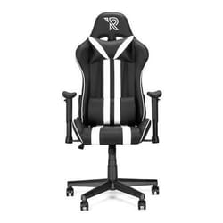 Chaise Gaming - RANQER - Felix - Noir / Blanc - Accoudoirs réglables - Dossier réglable