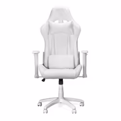 Chaise Gaming - RANQER - Felix - Ergonomique - Dossier réglable - Couleur Blanc