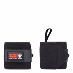 Protèges poignet - Gorilla Wear - Wrist Wraps Basic - Noir/Rouge - Taille unique - Musculation