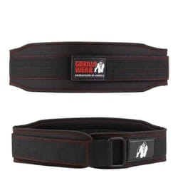 Ceinture de force pour femme GORILLA WEAR - modèle Black/Red Stitched M - Musculation/Haltérophilie