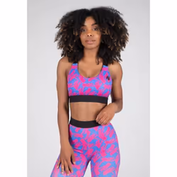 Soutien-Gorge de Sport - Gorilla Wear - Colby - Rembourrage Amovible - Bretelles Réglables - Bleu