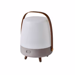 Kooduu - lampe haut-parleur - portable et sans fil - connexion bluetooth et son haute fidélité, couleur taupe - lite-up play  ...