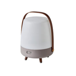Kooduu - lampe haut-parleur - portable et sans fil - connexion bluetooth et son haute fidélité, couleur taupe - lite-up play earth