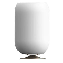 Kooduu - enceinte bluetooth sans fil avec lampe led et seau à glace - atmos argent brosse
