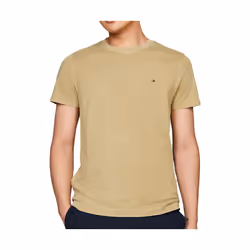 T-shirt Kaki Homme Tommy Hilfiger Garment Dye Chest