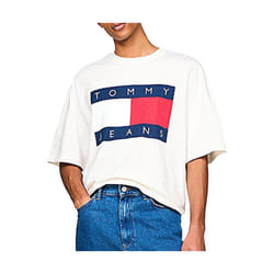 T-shirt Blanc Homme Tommy Hilfiger Big Flag