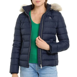 Doudoune Marine Femme Tommy Hilfiger Basic Hooded