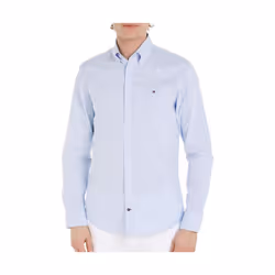 Chemise Bleu Clair/Blanc Homme Tommy Hilfiger Oxford