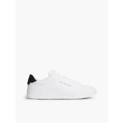 Tommy Hilfiger 8720638188421 chaussure de sport à la mode Mâle Blanc, Marine, Bleu