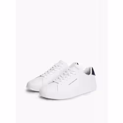 Tommy Hilfiger 8720638188421 chaussure de sport à la mode Mâle Blanc, Marine, Bleu - Vue supplémentaire 2