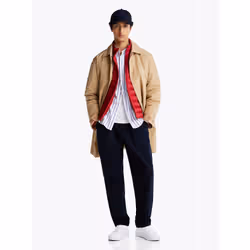 Tommy Hilfiger 8720638188421 chaussure de sport à la mode Mâle Blanc, Marine, Bleu - Vue supplémentaire 8