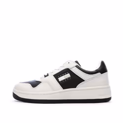 Baskets Blanches/Noires Homme Tommy Hilfiger Tjm Retro Basket