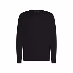 Pull - Tommy Hilfiger - Iconique - Coton Cachemire - Noir - Col V - Homme