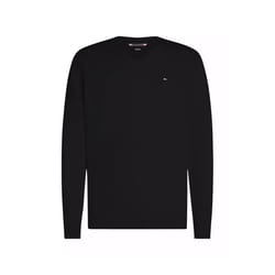 Pull - Tommy Hilfiger - Iconique - Coton Cachemire - Noir - Col V - Homme