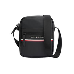 Mini sac reporter à rayures Tommy Hilfiger pour homme Noir