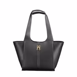 TOMMY HILFIGER Sac porté épaule Femme Noir Textile SF17474