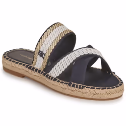 TOMMY HILFIGER - GOLDEN WEBBING - Espadrille Plate Femme