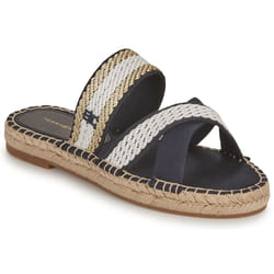 TOMMY HILFIGER - GOLDEN WEBBING - Espadrille Plate Femme