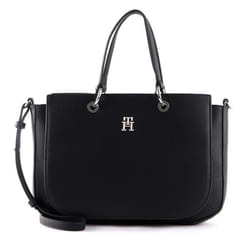 TOMMY HILFIGER TH Emblem Satchel Black [209917] -  sac à épaule bandoulière sacoche