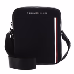 Sac à épaule bandoulière - TOMMY HILFIGER - TH Pique PU Mini Reporter - Noir - 175x21x6 cm - 352 g