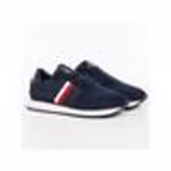 TOMMY HILFIGER Baskets Sneakers Homme Bleu Daim EY57