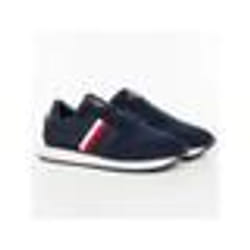TOMMY HILFIGER Baskets Sneakers Homme Bleu Daim EY57