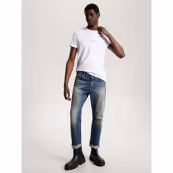 Tommy Hilfiger 8720645145226 Tee-shirt Encolure torsadée Manche courte Coton