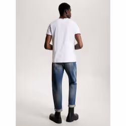 Tommy Hilfiger 8720645145226 Tee-shirt Encolure torsadée Manche courte Coton