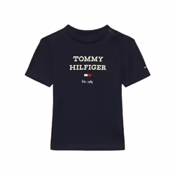 T-shirt - Tommy Hilfiger - KN0KN01761 - Marine - 100% Coton - Manches courtes