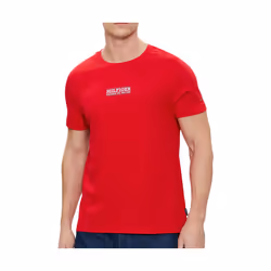 T-Shirt - Tommy Hilfiger - Petit T-Shirt - Rouge - Slim - Manches courtes