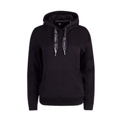 Sweat à Capuche Noir Femme Tommy Hilfiger Logo Drawcor