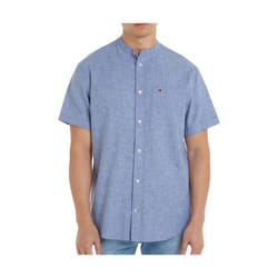 Chemisette Bleue Homme Tommy Hilfiger Mao Linen
