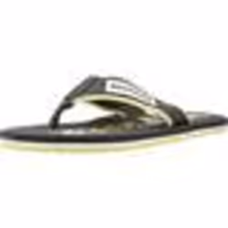 Tongs Noire/Jaune Homme Tommy Hilfiger Patch Beach