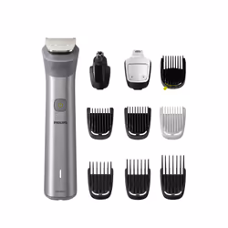 Philips All-in-One Trimmer MG5920/15 Série 5000, Acier inoxydable, 0,5 mm, 1,6 cm, 1 mm, Barbe, Oreille, Nez, Batterie