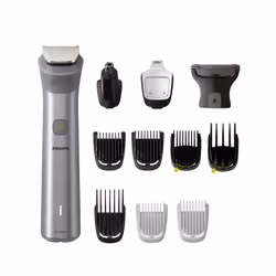 Philips All-in-One Trimmer MG5950/15 Série 5000, Acier inoxydable, 0,5 mm, 1,6 cm, 1 mm, Barbe, Oreille, Nez, Batterie