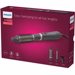 Philips 3000 series BHA301/00 brosse soufflante et fer à lisser Kit d'accessoires de coiffure À chaleur Noir 800 W 1,8 m - Vue supplémentaire 14