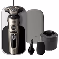 Philips Shaver S9000 Prestige SP9883/36 Rasoir électrique 100 % étanche avec SkinIQ, Rasoir rotatif, NanoTech Dual Precision ...