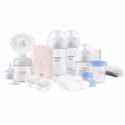 Philips AVENT Single Electric breast pump SCD340/31 Coffret cadeau, Électronique, Rose, Blanc