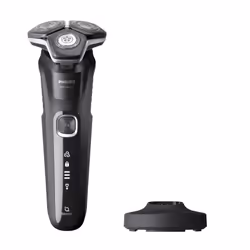 Philips SHAVER Series 5000 S5898/25 Rasoir électrique 100 % étanche, Rasoir rotatif, SkinIQ, Noir, Batterie, Lithium-Ion (Li- ...