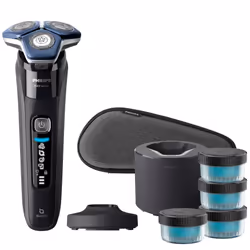 Philips SHAVER Series 7000 S7886/63 Rasoir électrique 100 % étanche, Rasoir rotatif, SteelPrecision blades, GroomTribe, SH71, ...