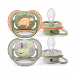 Philips AVENT ultra air SCF085/60 Sucette, Tétine pour bébé classique, Orthodontique, Silicone, Garçon/Fille, Lavable au lave ...