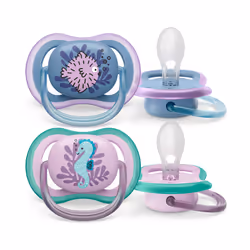 Philips AVENT ultra air SCF085/61 Sucette, Tétine pour bébé classique, Orthodontique, Silicone, Garçon/Fille, Lavable au lave ...