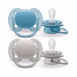 Philips AVENT SCF091/17, Sucette ultra souple, Orthodontique, Silicone, Lavable au lave-vaisselle