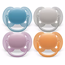 Philips AVENT SCF091/34, Sucette ultra souple, Orthodontique, Silicone, Garçon/Fille
