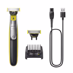 Philips OneBlade 360 QP2734/30 Visage, Rasoir à grille, Gris, Citron vert, Batterie, Lithium-Ion (Li-Ion), 60 min, 4 h